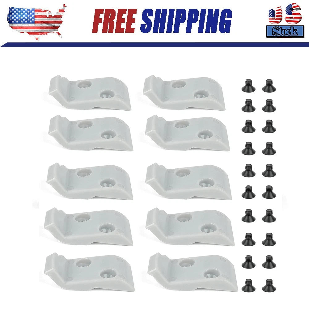 10x Leverless Mount Head Inserts Kit for CORGHI, Hunter TCX Tire Changer Gray