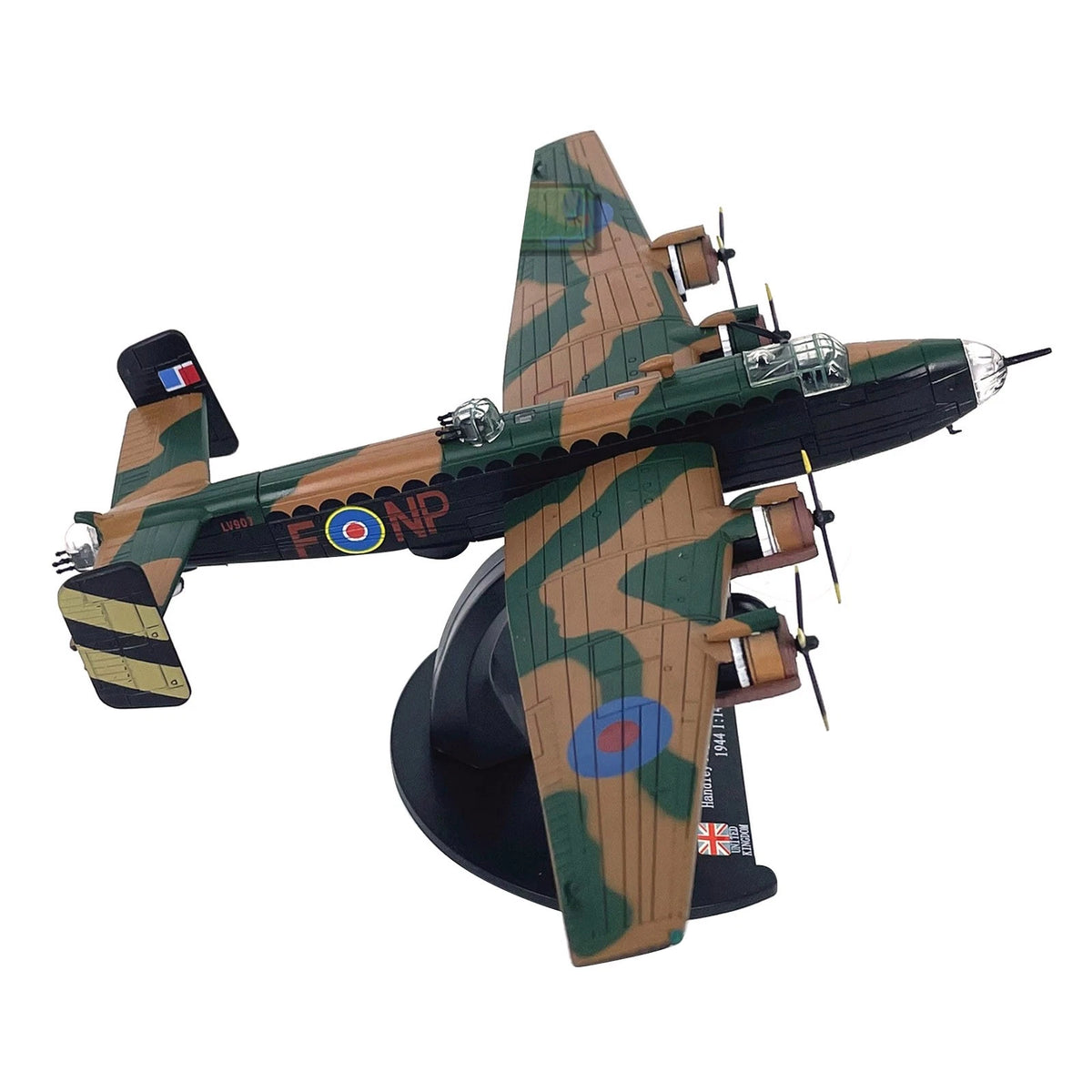16cm 1/144 WWII For Handley Page Halifax B.Mk III Bomber Model Static Display