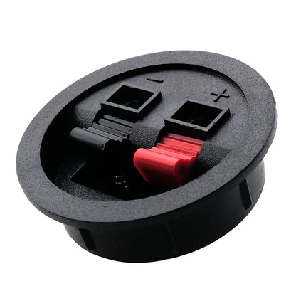 LRONG Round Speaker Terminal Cup 4PCS Express Spring Clip Double...