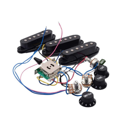 1 Volume 5-Way Switch Pickups Wiring Harness Prewired For ST Electric Guitar z