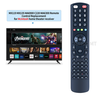 Replacement Remote Control For Mcintosh MX119, MX135, MA6900, C220, MA6300