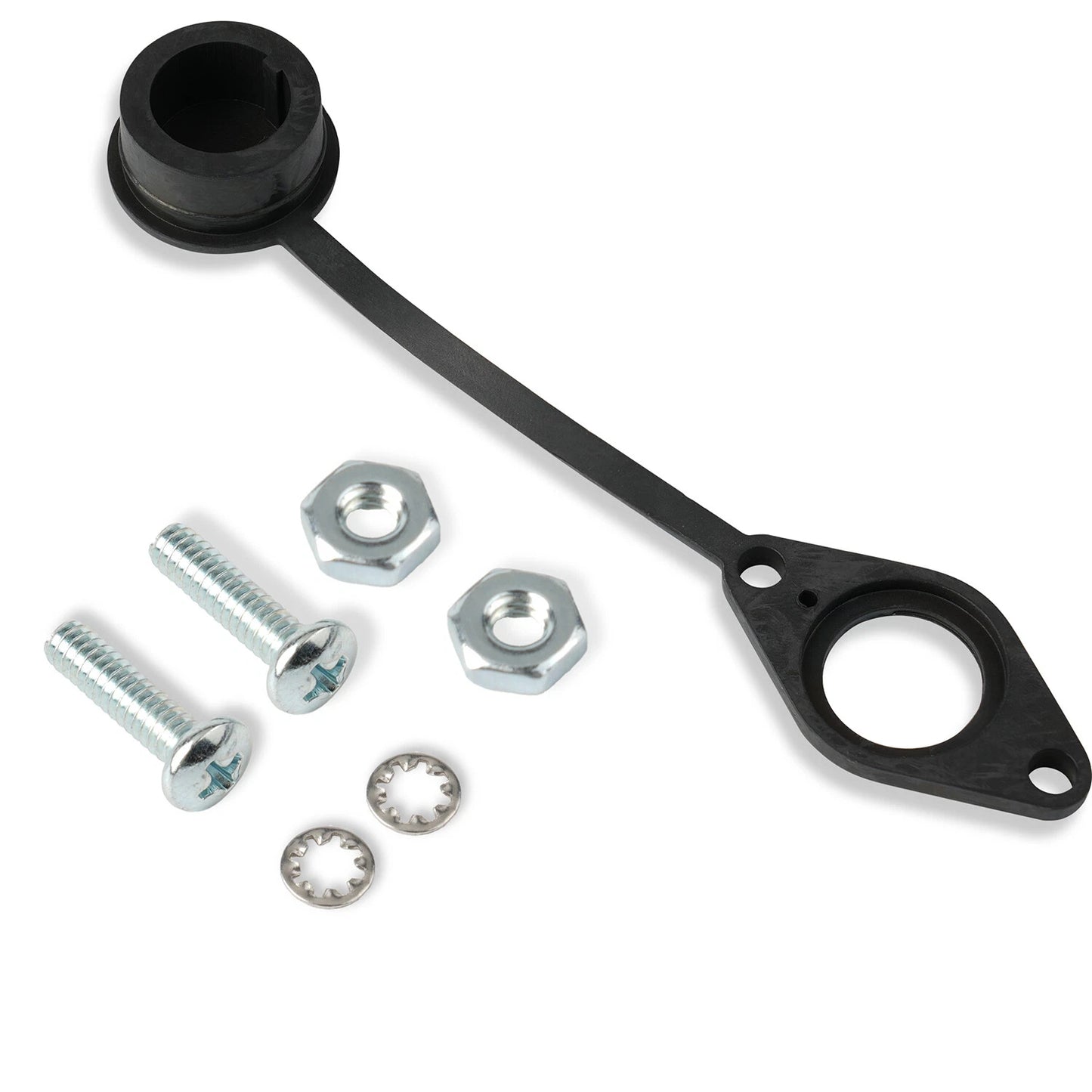 Truck Electric Winches Remote Control Socket Rubber Dust Cover Cap Mount Kit