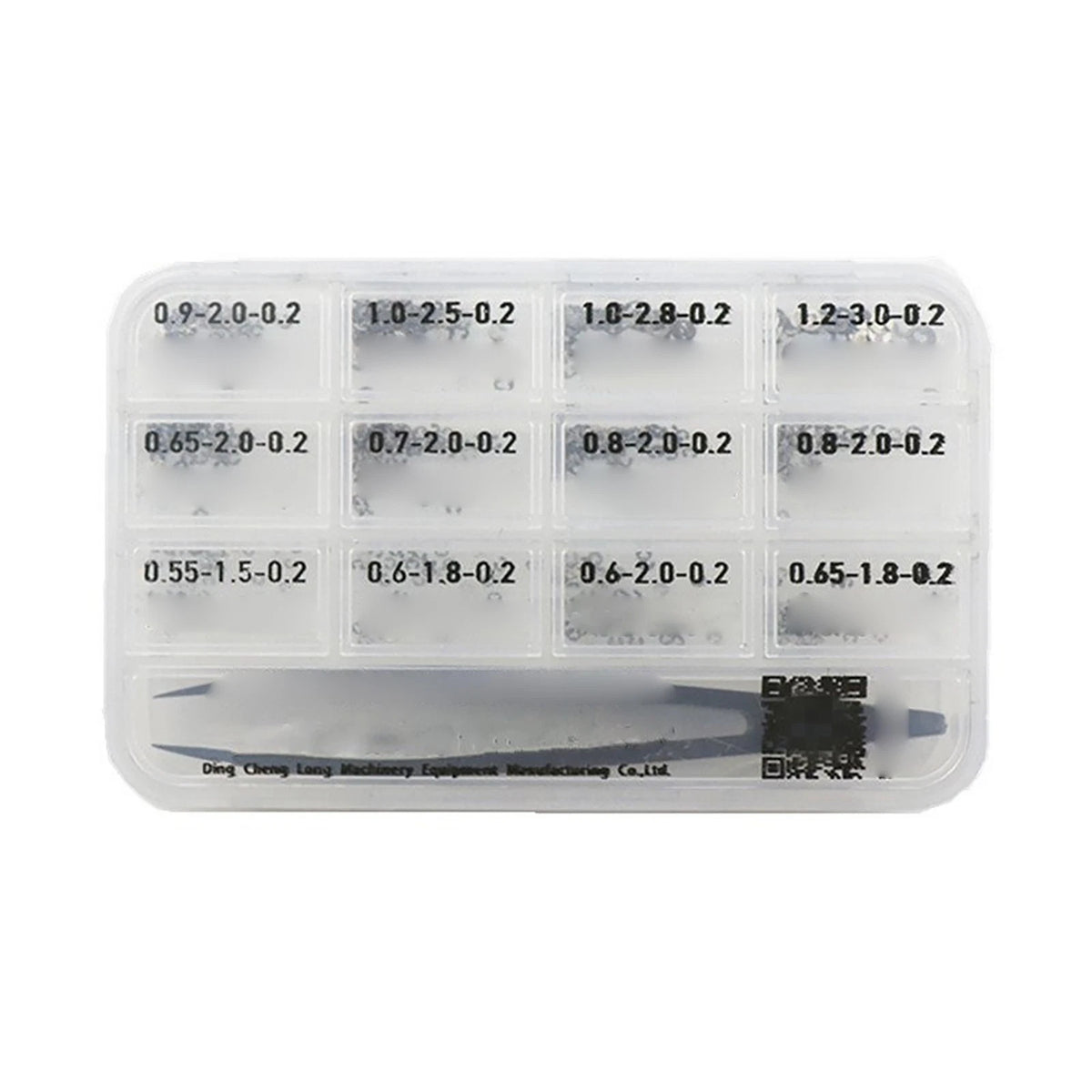 360Pcs 0.2mm Thick Assorted Watch Circlip E-Clips Snap Ring Latch Pusher+Tweezer