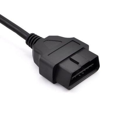 iKKEGOL 5ft 150cm 1.5M OBD-II OBD2 16 Pin Auto Car Male to Female OBD, Black