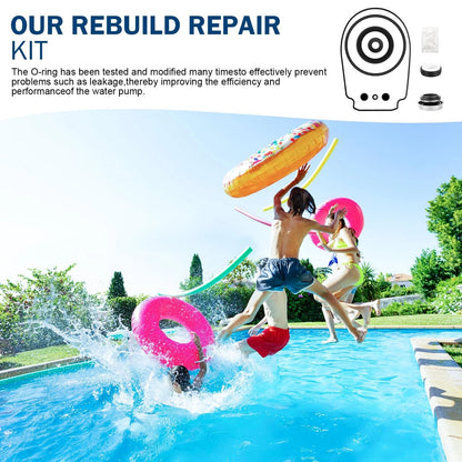 O-Ring Rebuild Repair Kit Fit for Pentair Whisperflo/Intelliflo Pool Black