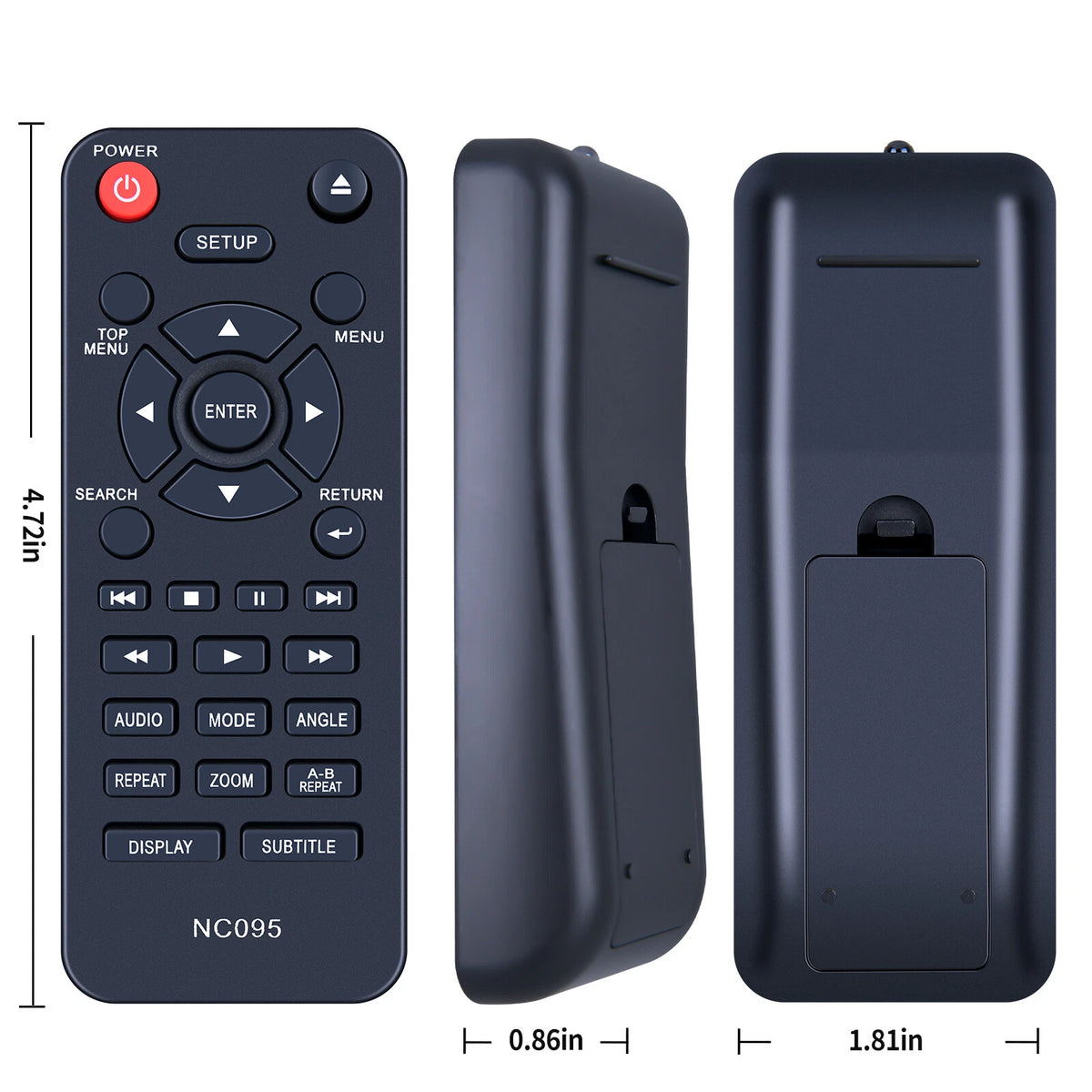 NC095 Remote Control For Sanyo DVD Player FWDP105 FWDP105F FWDP105FA FWDP105FB