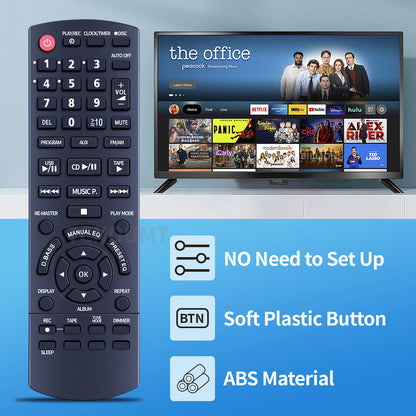 N2QAYB000387 Remote Control For Panasonic CD Stereo Audio System SA-AK280