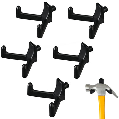 Zookpr 5 Pcs Tool Hooks for Suncast, Double Head Storage Hanger - Black