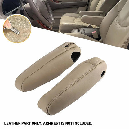 2* Leather Seat Armrest Cover Fits For Lexus RX 2003-2009 Beige Replacement