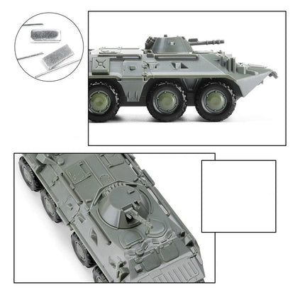 1:72 Plastic Movable BTR-80 Wheeled Armored Vehicle Model Kit Christmas Gifts