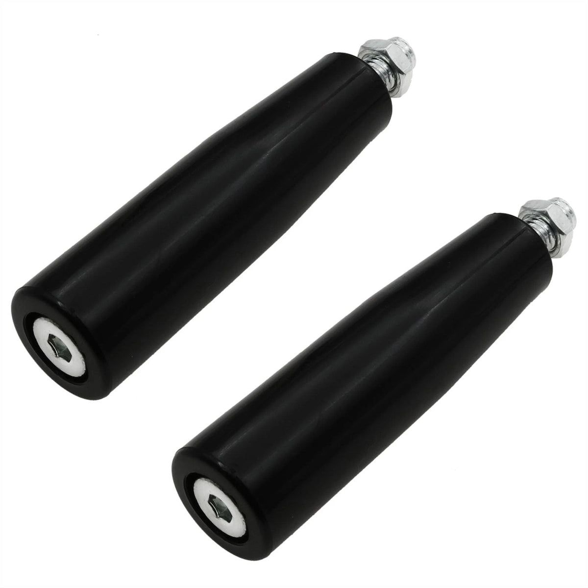 sunnates 2 PCS Revolving Hand Knob M10 Lathe Crank 100x25 mm /4 "x1", Black