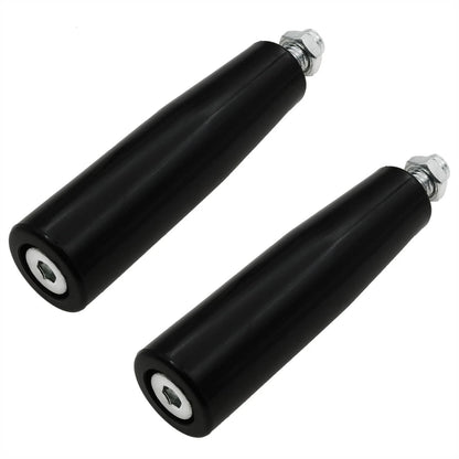 sunnates 2 PCS Revolving Hand Knob M10 Lathe Crank 100x25 mm /4 "x1", Black