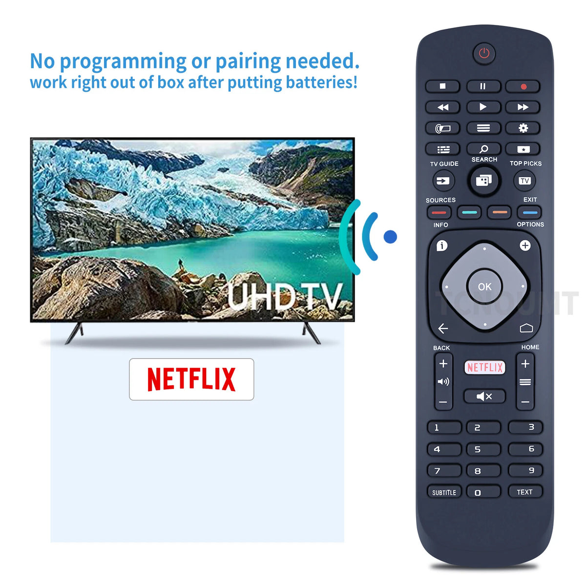 HOF16H303GPD24 Remote Control For Philips TV 398GR08BEPHN0011HL 43PUS6262/12