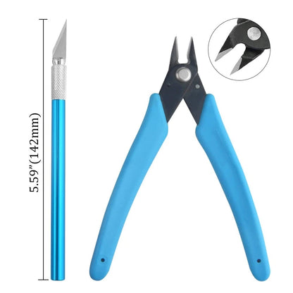 BXQINLENX Professional 8 PCS Model Tools Kit Modeler Basic Small, Assorted