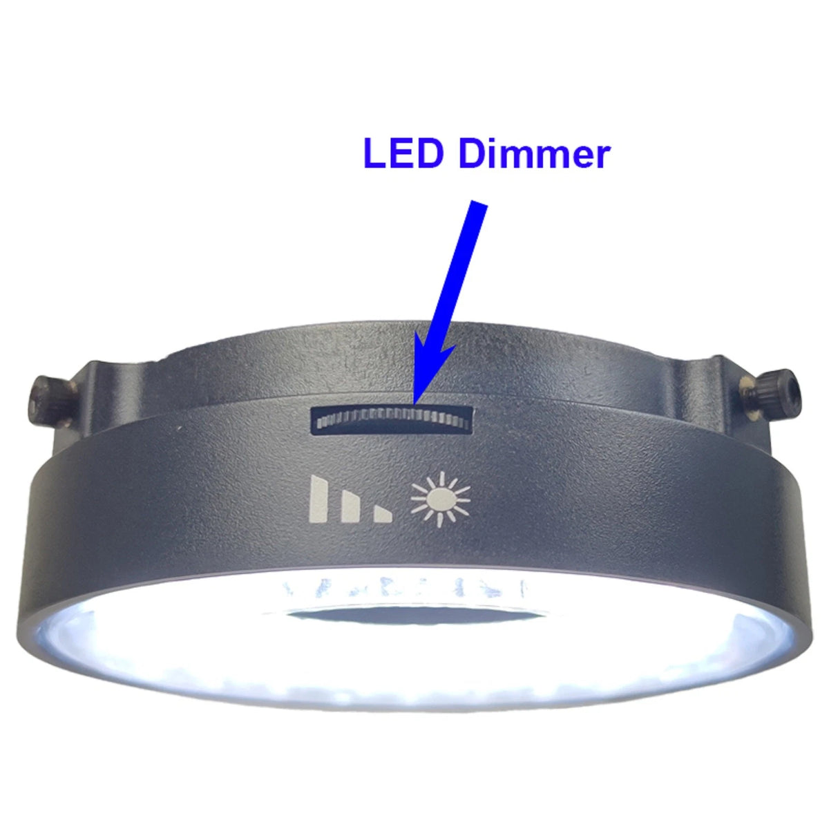 USB 72 LED Ring Light Microscope Adjustable bright Illuminator Focus Lamp