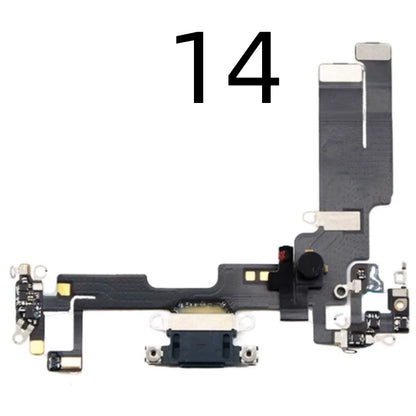 Charging Port Dock Plug Microphone Interface Flex Cable For iphone 14