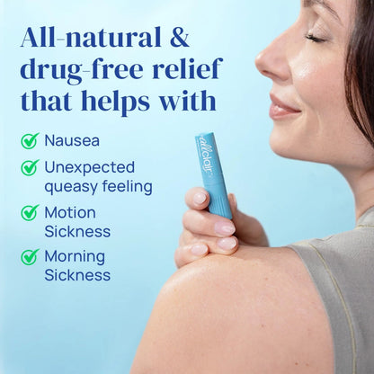 Allclair Nausea Relief Inhaler - Take Control of Motion 2 Inhalers, Blue