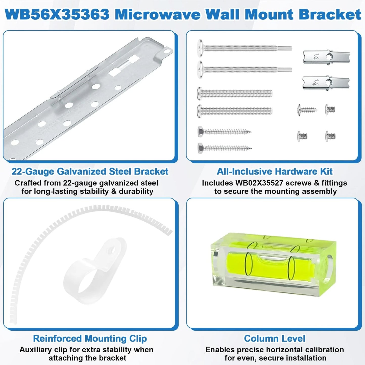 BigHead WB56X35363 Microwave Mounting Plate/Bracket Assembly Silver