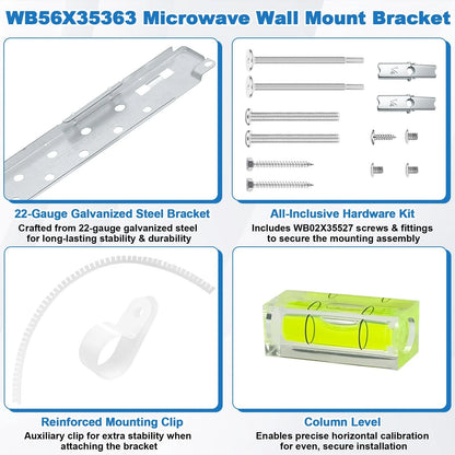 BigHead WB56X35363 Microwave Mounting Plate/Bracket Assembly Silver
