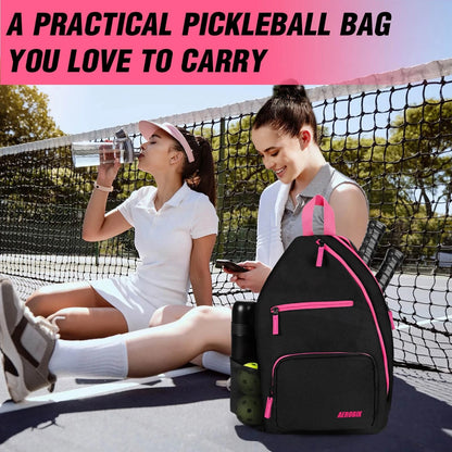 AEROBIX Pink Pickleball Bag for Women & Men, Pickle Carry-On 20-Inch, PINK