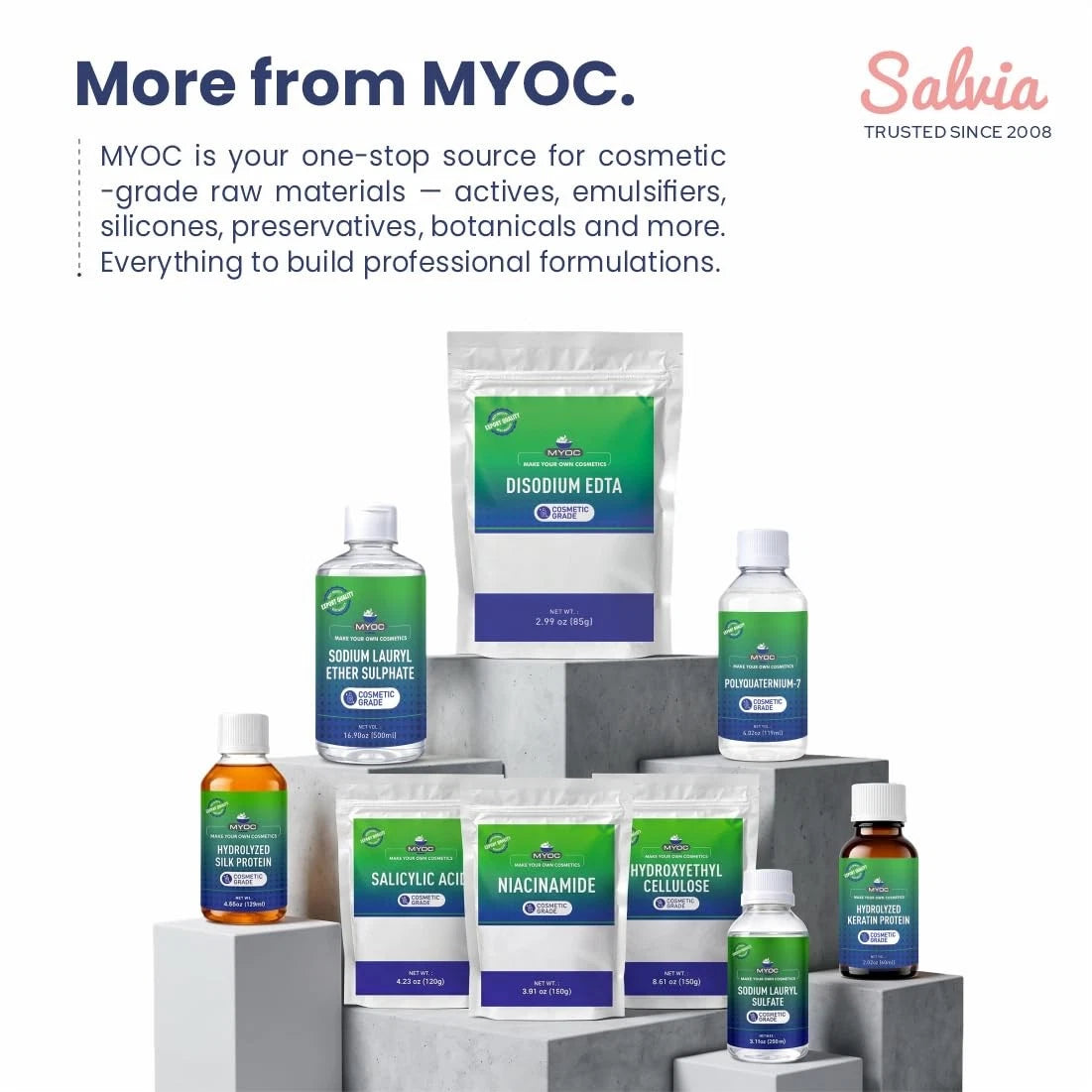 MYOC Carbomer 940 Powder (60 g / 2.1 oz) - Cosmetic 2.11 Ounce (Pack of 1)