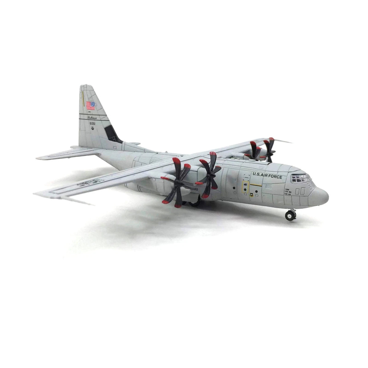 1/200 Alloy USAF C-130 Hercules Transport Aircraft  Diecast Airplane With Stand