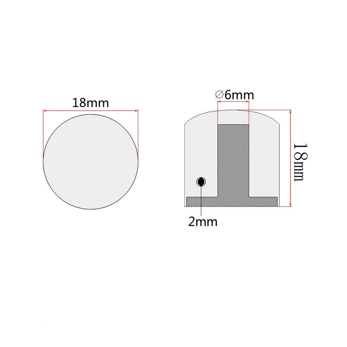 XIYANGJUAN 4Pcs Metal Guitar Knobs Chrome Volume Tone Control Knob