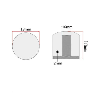 XIYANGJUAN 4Pcs Metal Guitar Knobs Chrome Volume Tone Control Knob