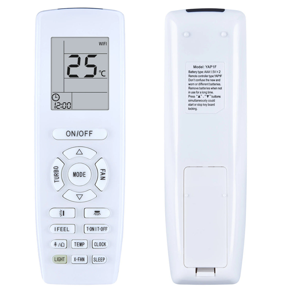 YAP1F For GREE A/C Air Conditioner Replace Remote Control YB1F2 YB1FA