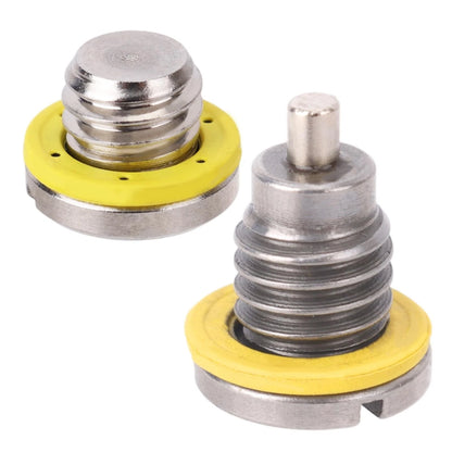 2 Sets Lower Unit Oil Drain Plug for Mercury MerCruiser silver, yellow
