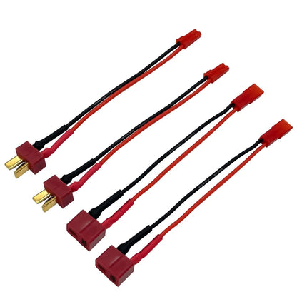 2Pairs T Plug to JST Connector Male Female with 20AWG 10cm Silicone Cable...