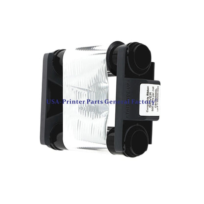 Color Ribbon Silver Fit For Evolis Badgy100 Badgy200 Card Printer 500 Prints