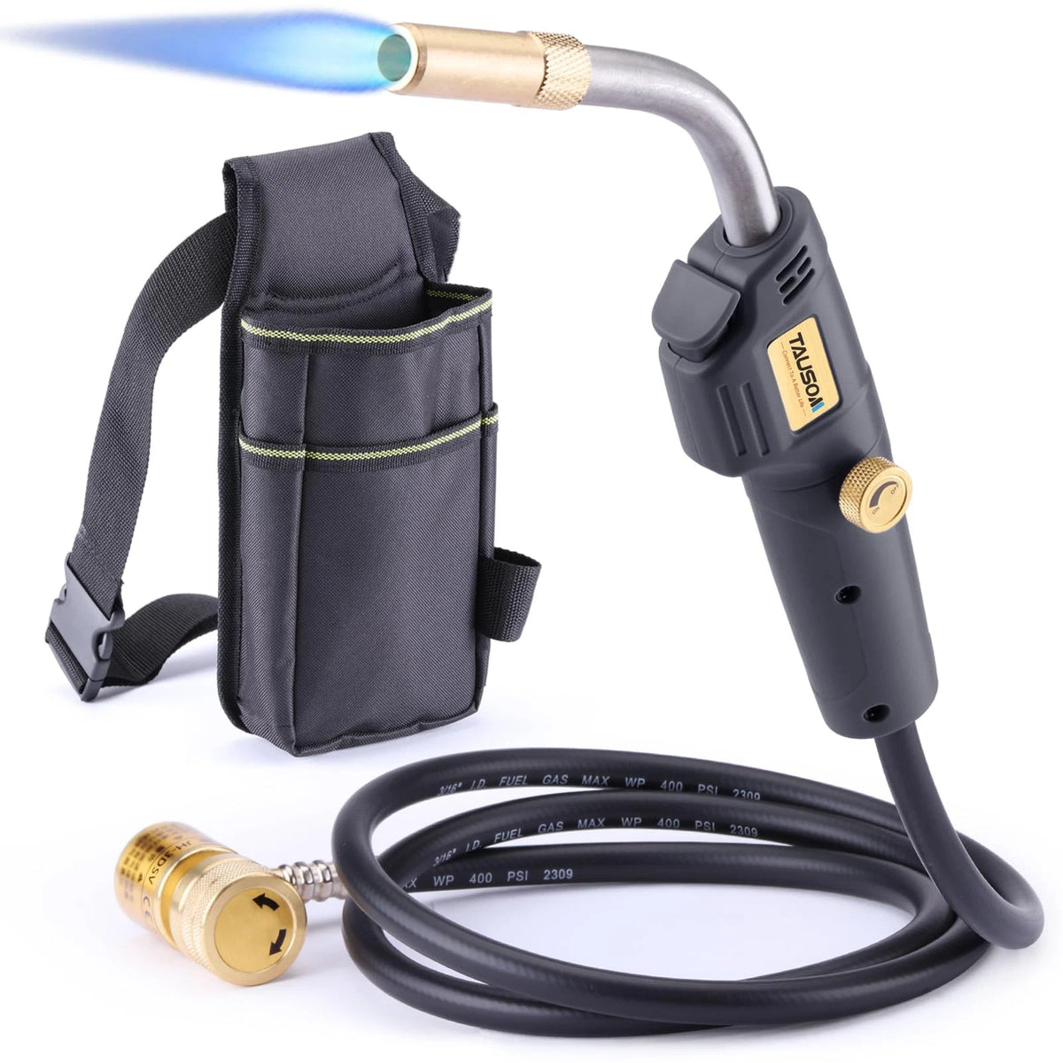 TAUSOM MAPP Map Gas Torch Kit with Holster, Adjustment Knob Black With a Bag