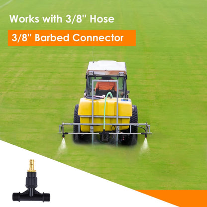 Metal Sprayer Boom Wand with 3 Flow Rate Nozzles Medium,