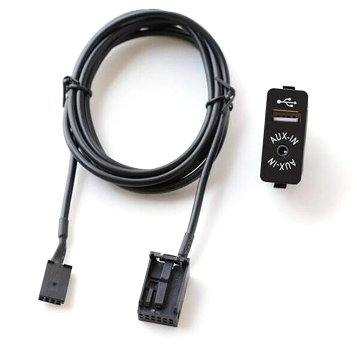 Car Dash Audio 12Pin Cable Adapter AUX USB Replacement For BMW E39 E53 X5
