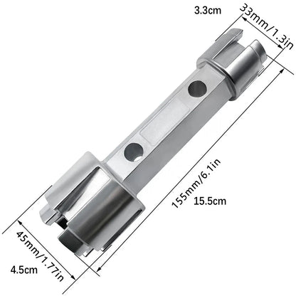 1 Pc Tub Drain Remover Wrench Tool Dual Ended Install & Remove Bath & Shower