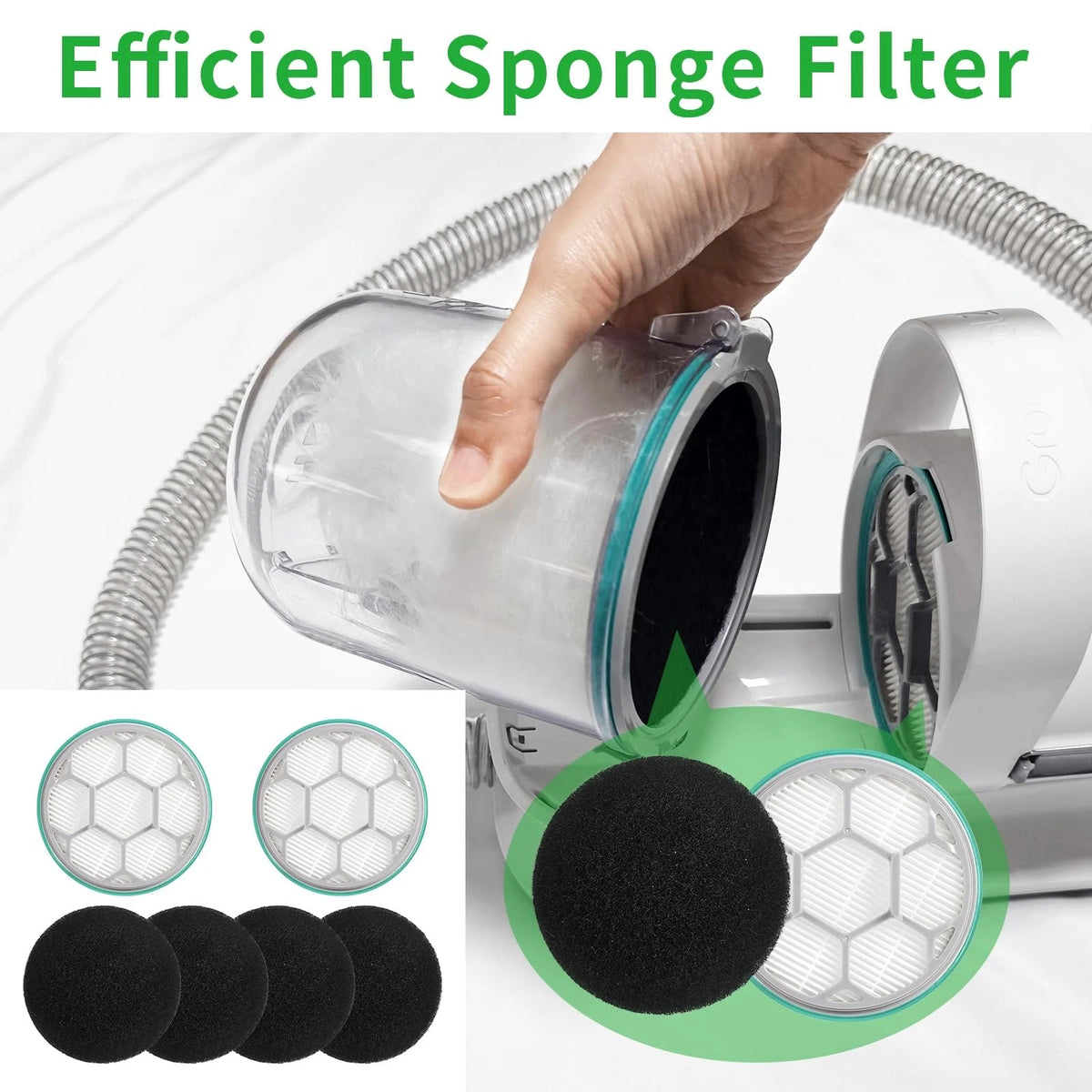 Hepa Sponge Filter Replacement Accessories Compatible with Neabot/Neakasa P1...