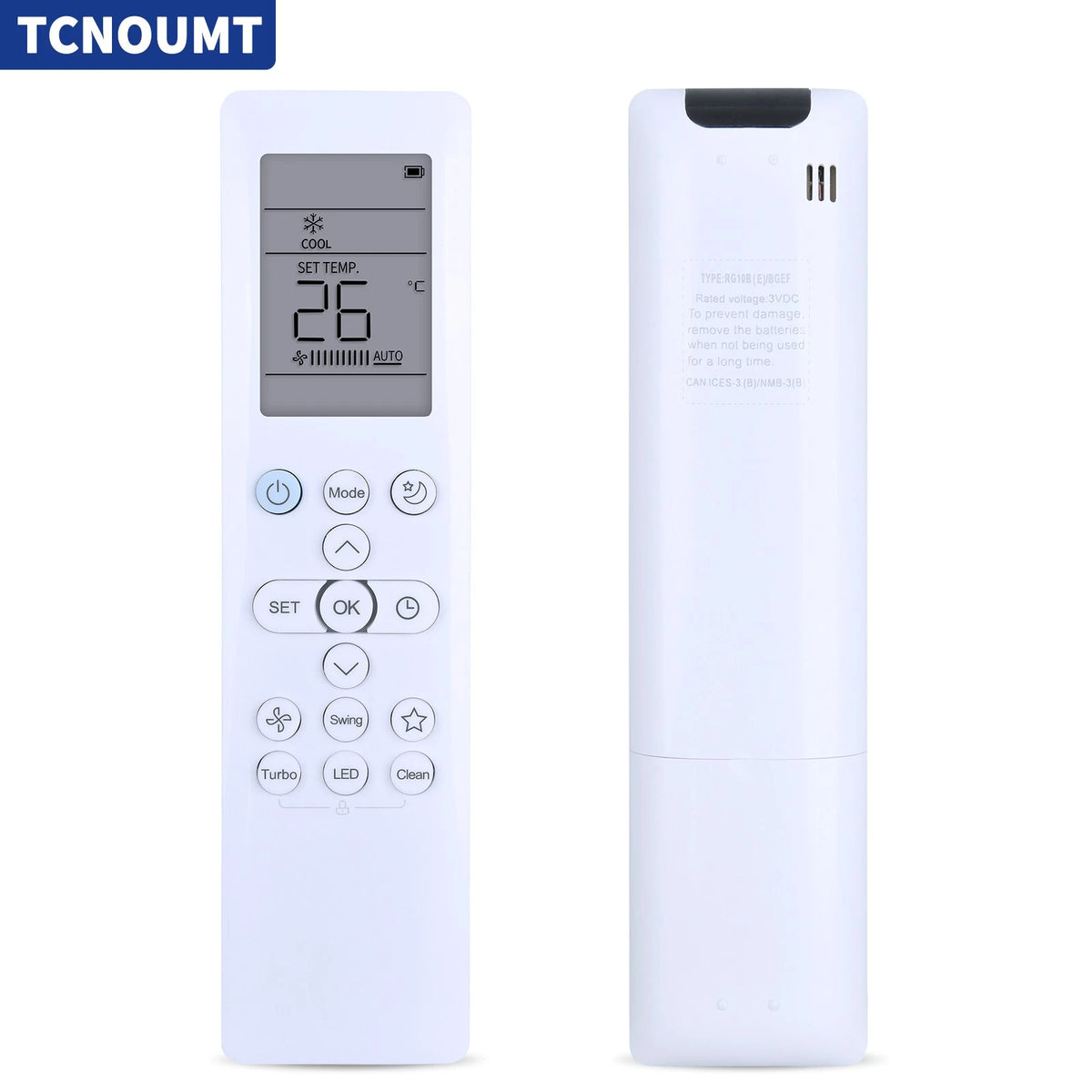 AC Remote Control For Midea RG10B(E)/BGEF RG10B10(E)/BGEF RG10B(E2)/BGEF