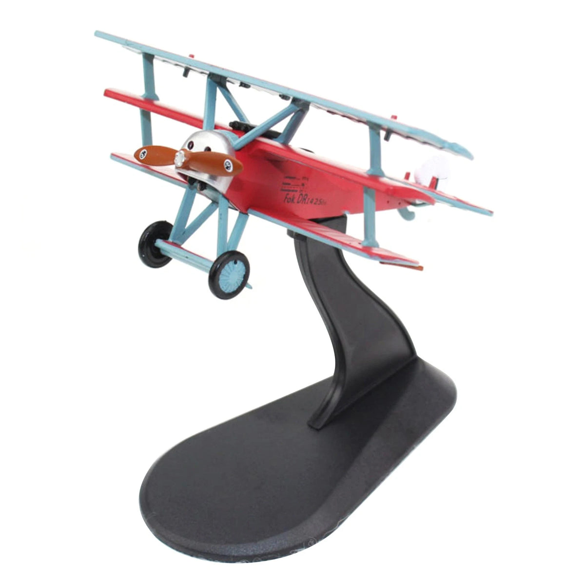 Fokker Triplane Model 1/72 Scale Red Baron German Aircraft Display Stand