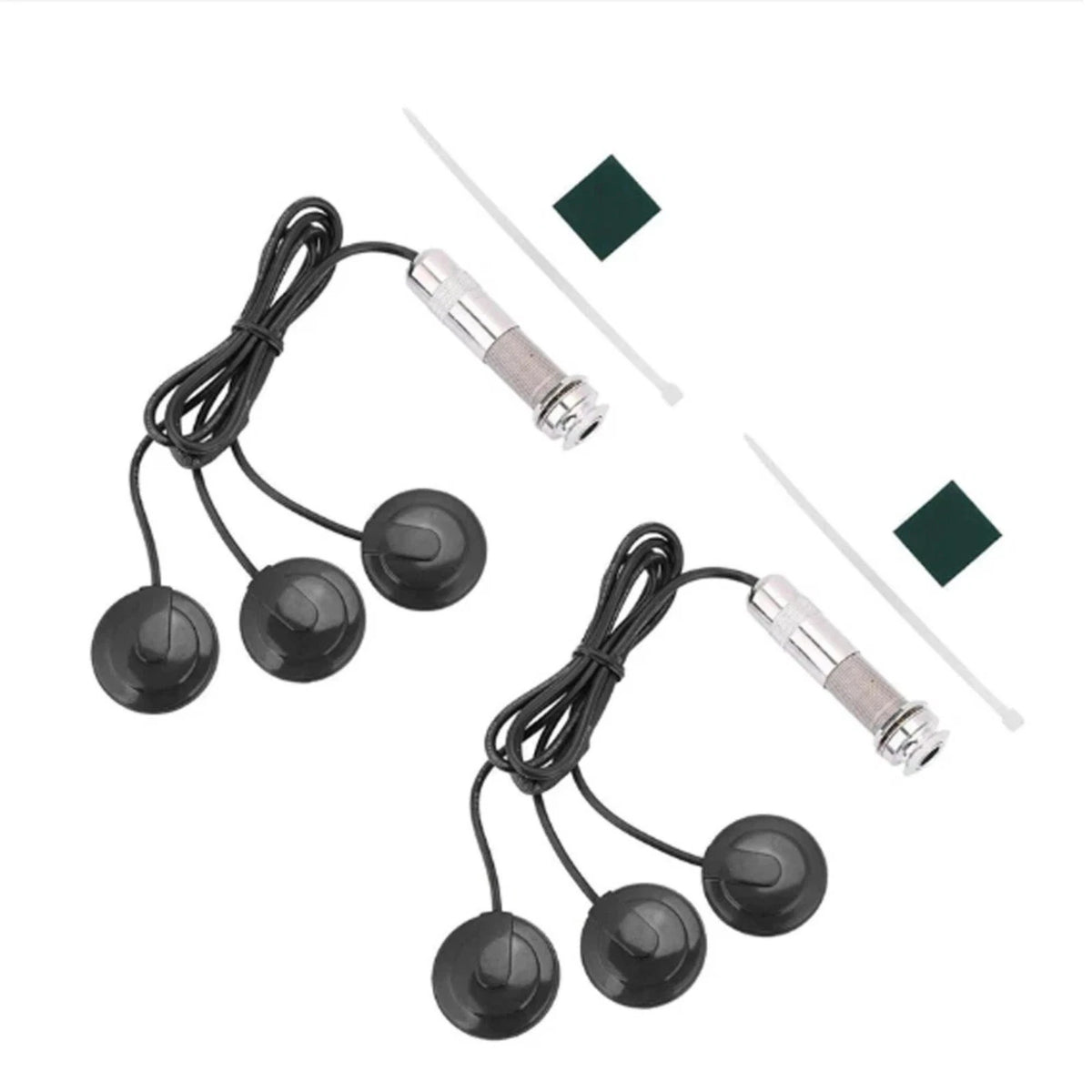 2Pcs Piezo Vibration Sensor Pickup 6.35mm Jack for Acoustic Guitar Cello Mandola