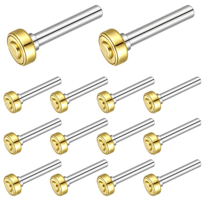 Shimeyao 12 Pack Garage Door Rollers Wheel for 1'' Truck and main silver