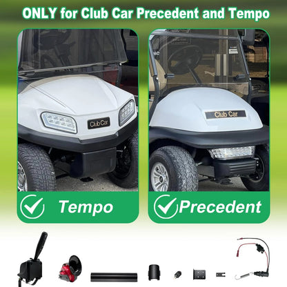 Golf Cart Turn Signal Kit for Club Car Precedent and Tempo,9-Pin Plug Black