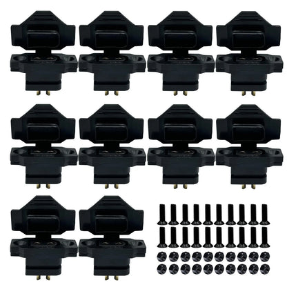 10pcs XT60E-F Female Plug XT60h XT60 Male Bullet Connector with PVC Black