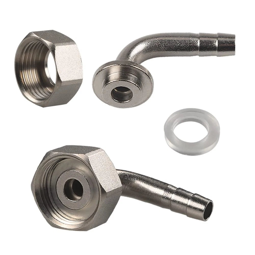 Beer Hex Nut with 90° Tail Piece Elbow Faucet Connector Accessories...