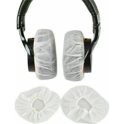 100 Pack Headphone Sanitary Dustproof Covers One-Time Headset Earmuff Shell Caps