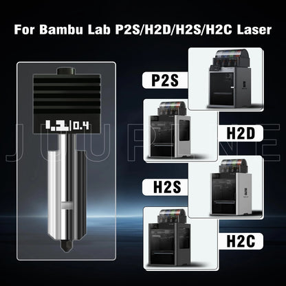 3PK 0.2+0.4+0.6mm P2S Hotend Kit for Bambu For X2D/P2S/H2D/H2C/H2S/A1/A1mini