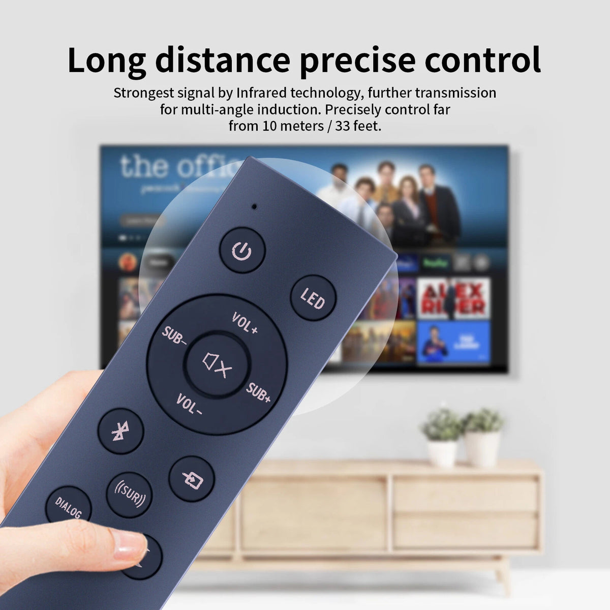 Remote Control For Klipsch 1067744 Soundbar R-4B II 1067420 R-4BII