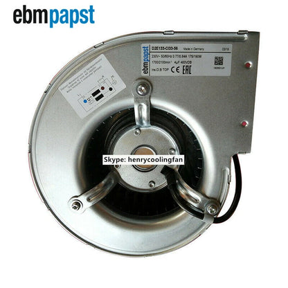 Ebmpapst D2E133-CI33-56 Centrifugal Fan 230VAC 175/190W Cabinet Cooling Fan