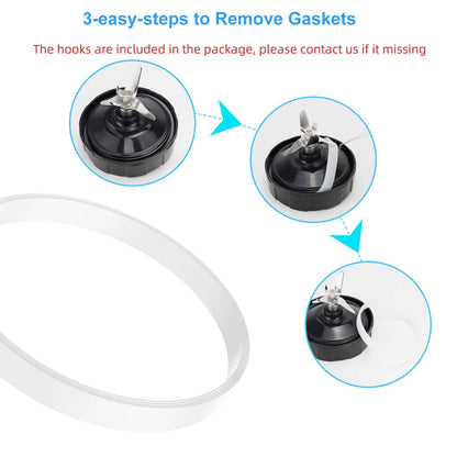 5 Pack Rubber Gaskets 3.94 inch Gaskets, 5 PCS (3.94 Inch Gaskets)