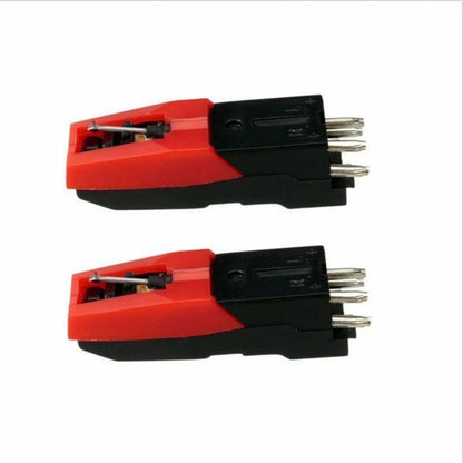 2Pcs Turntable Phono Ceramic Cartridge+Stylus Needle Kit for Record Player c